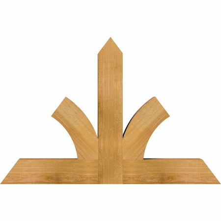 Ekena Millwork Richland Rough Sawn Timber Gable Bracket, Western Red Cedar, 36"W x 24"H x 4"D x 4"F, 16/12 Pitch GBW036X24X0404RIC00RWR